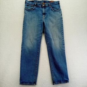 Orvis Jeans Mens 36x32 Blue Cotton Blend‎ Medium Wash Straight